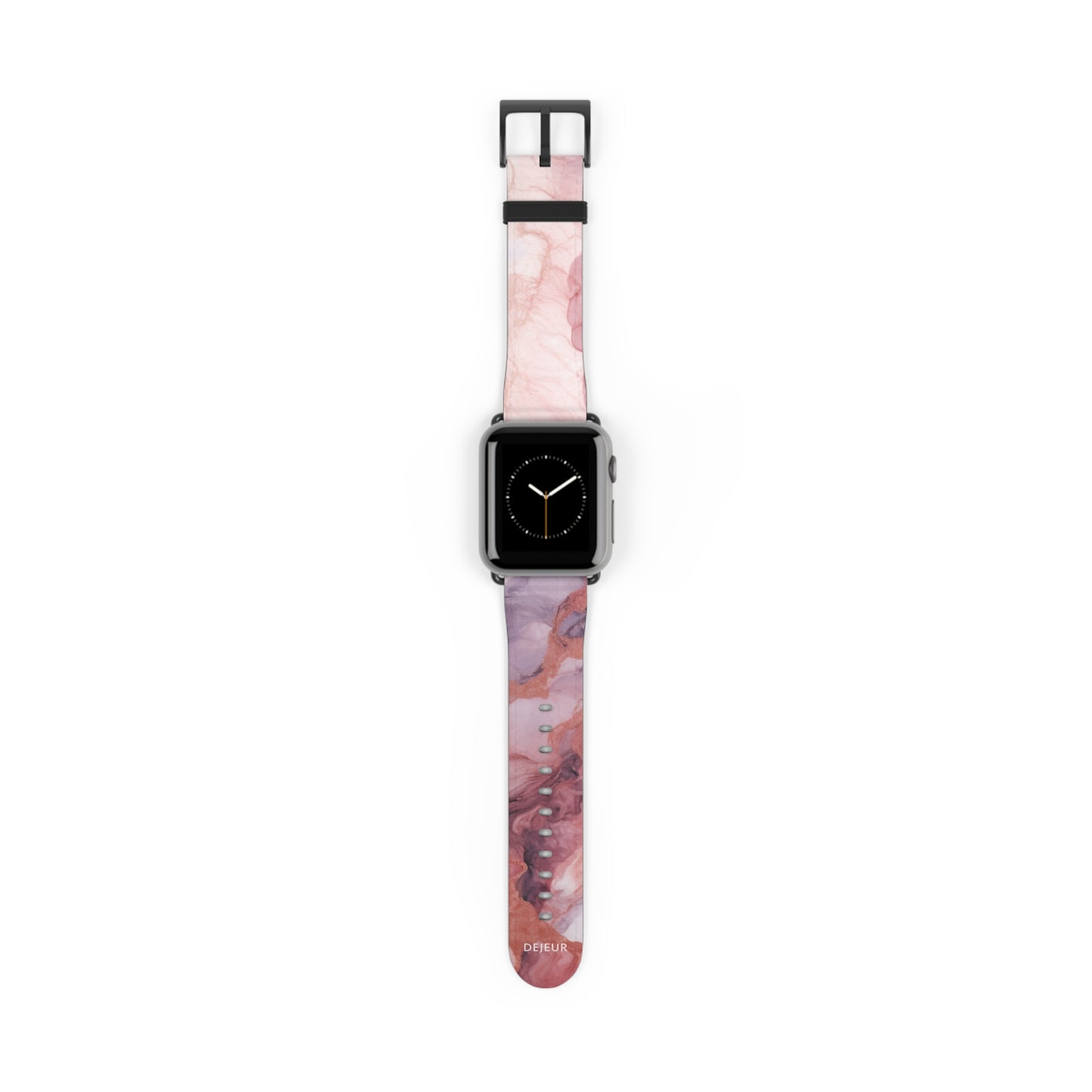 Royal Purple Marble - Leather Apple Watch Band