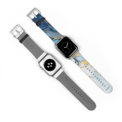 Elegant Marble - Leather Apple Watch Band