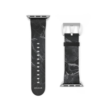 Dark Marble - Leather Apple Watch Band