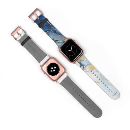 Elegant Marble - Leather Apple Watch Band