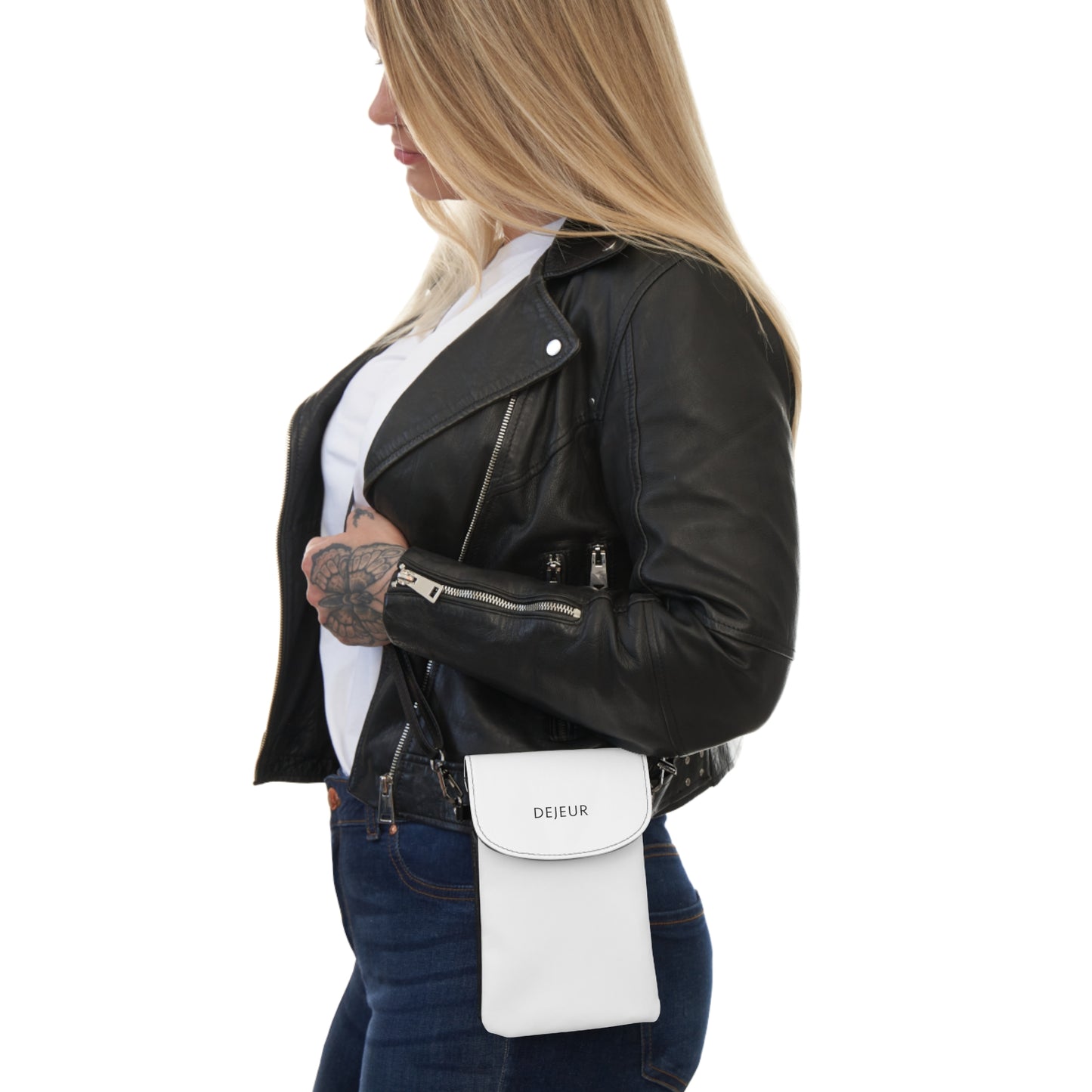 White - Small Phone Wallet